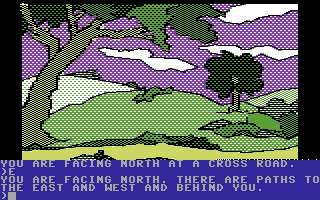 Death in the Caribbean (Commodore 64) screenshot: Trees.