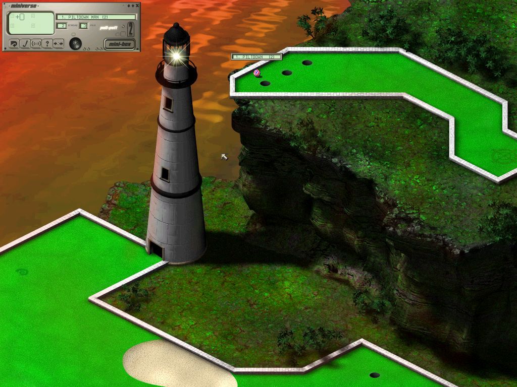 Mini Golf Master (Windows) screenshot: Planet Miniverse: hole 1