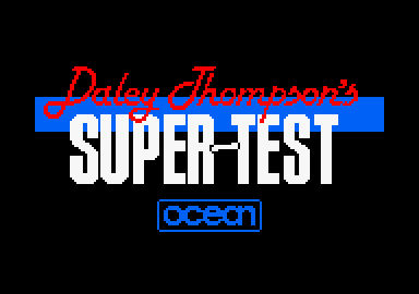 Daley Thompson's Super-Test (Amstrad CPC) screenshot: Loading screen