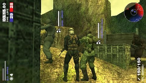 Metal Gear Solid: Portable Ops Plus (PSP) screenshot: Especially Team Deathmatch