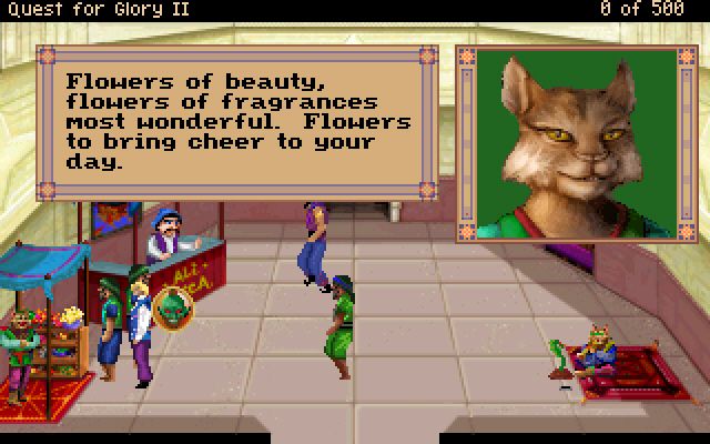 Quest for Glory II: Trial by Fire (Windows) screenshot: Katta Trader