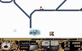 Arctic Baron (DOS) screenshot: The starting point of the game
