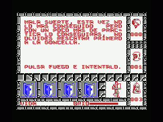 El Cid (MSX) screenshot: Just start the game