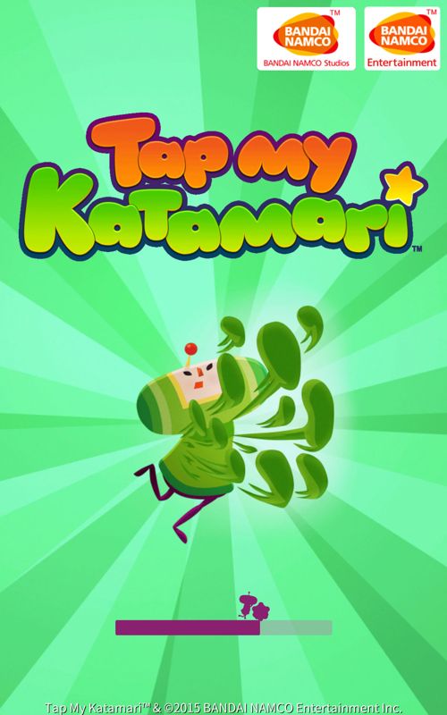 Tap My Katamari (Android) screenshot: Title / Loading screen