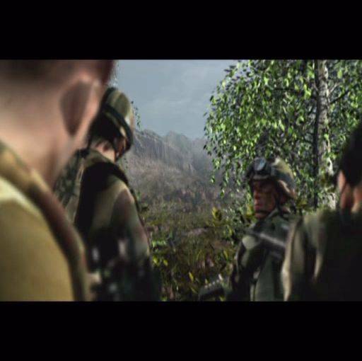 Tom Clancy's Ghost Recon 2: 2007 - First Contact (PlayStation 2) screenshot: Campaign Mode: The end of the movie sequence sees the 'ghosts' are deployed into N Korea