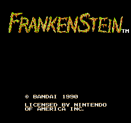 Frankenstein: The Monster Returns (NES) screenshot: Title Screen Part 2