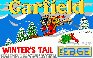 Garfield: Winter's Tail (Amiga) screenshot: Title Screen