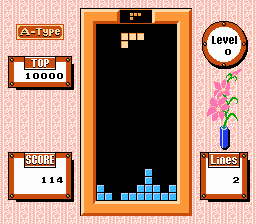 Tetris 2 + BomBliss (NES) screenshot: Tetris 2