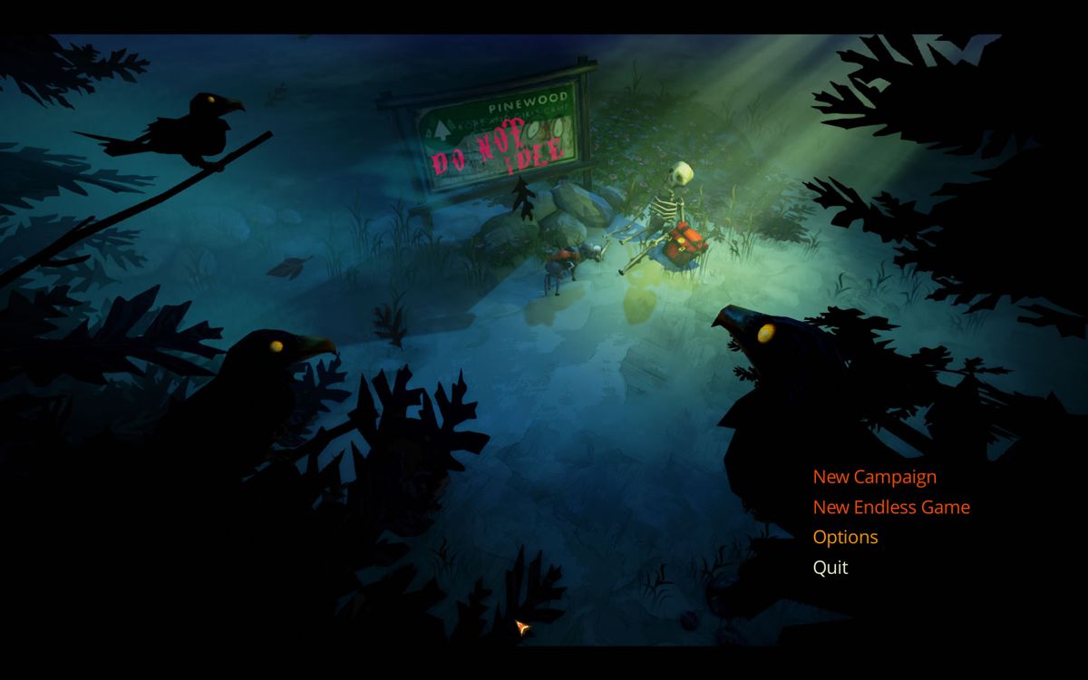 The Flame in the Flood (Windows) screenshot: Main menu