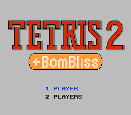 Tetris 2 + BomBliss (NES) screenshot: Title