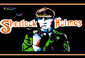 Sherlock Holmes in "Another Bow" (Apple II) screenshot: Title screen.
