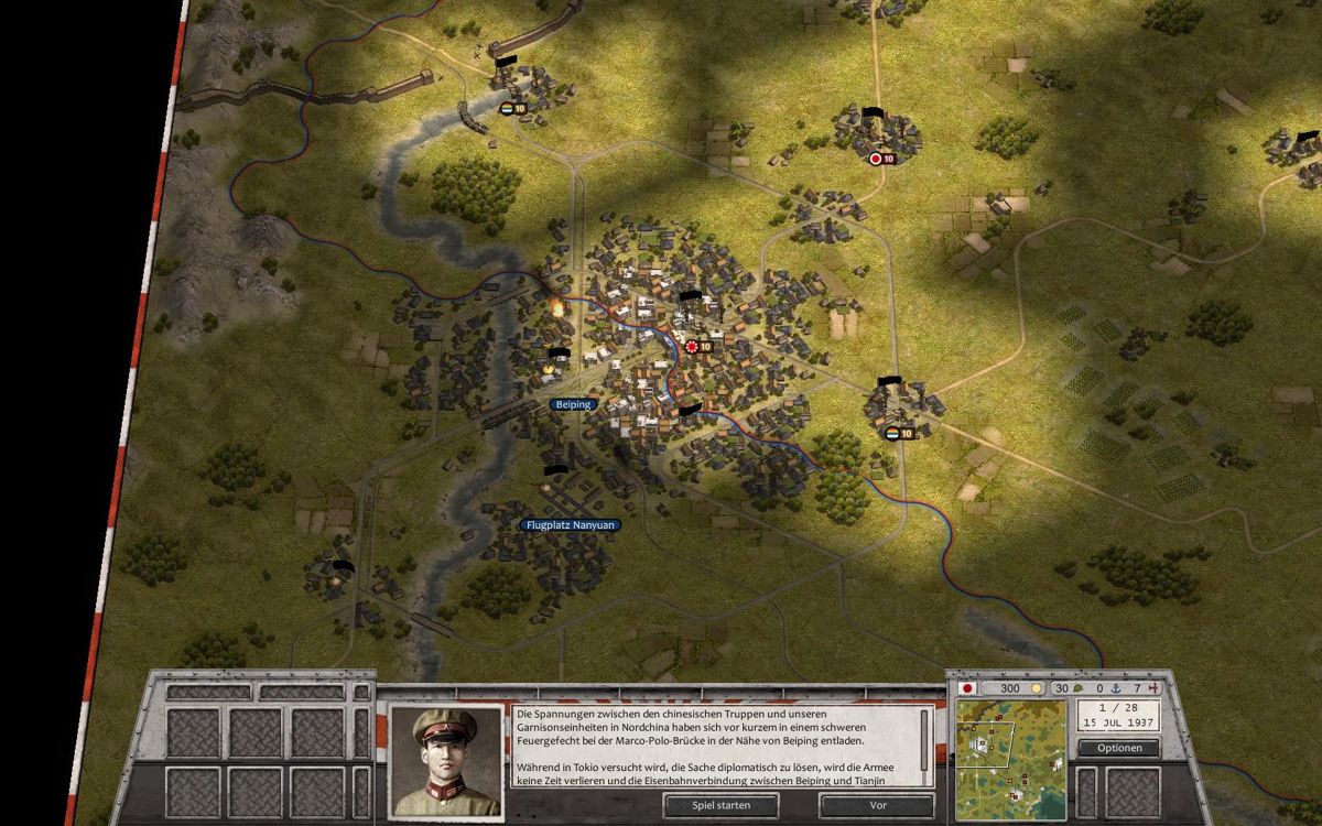 Order of Battle: Morning Sun (Windows) screenshot: Mission briefing