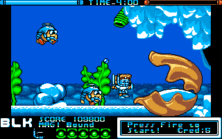 Screenshot of Chiki Chiki Boys (Amiga, 1990) - MobyGames