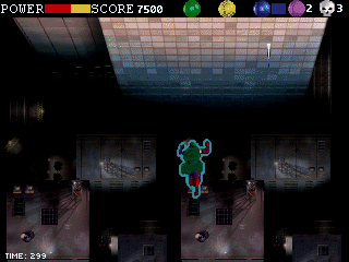 They Call Me... The Skul (DOS) screenshot: An energy Shield keeps Skul safe