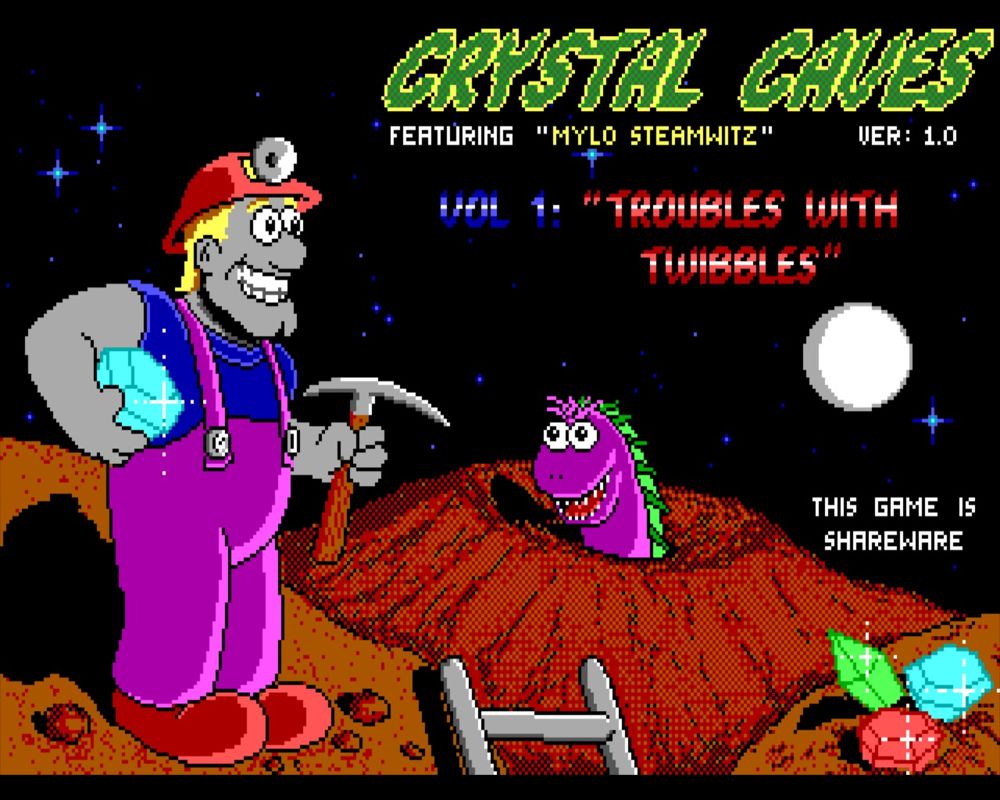 3D Realms: Anthology - Steam Edition (Windows) screenshot: (Crystal Caves): Title screen for episode one