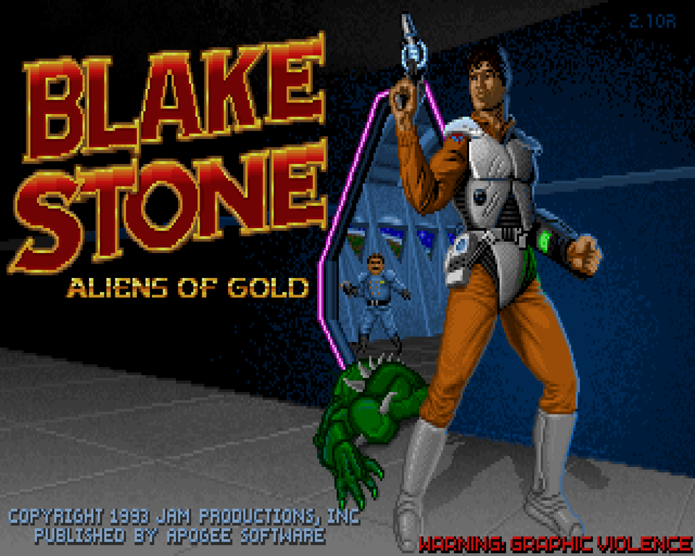 3D Realms: Anthology - Steam Edition (Windows) screenshot: (Blake Stone: Aliens of Gold): Title screen