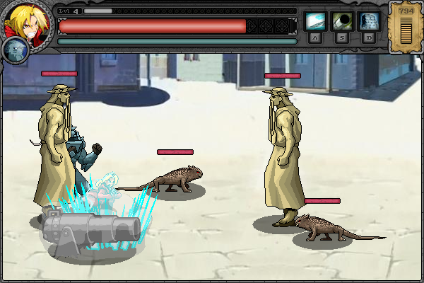 Fullmetal Alchemist: Iron & Flame (Browser) screenshot: Stage 2