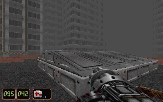 Wanton Destruction (DOS) screenshot: Level 10: Skyline
