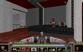 Strife (DOS) screenshot: You can get patched up at the surgery
