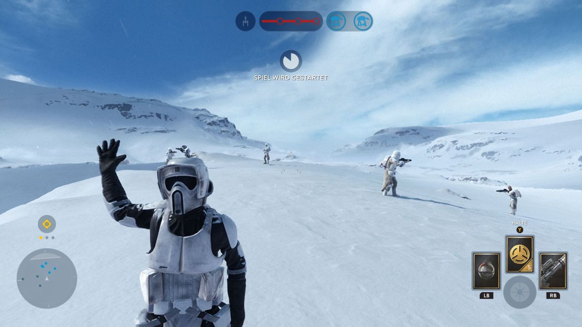 Star Wars: Battlefront (Xbox One) screenshot: Ready for some Hoth action