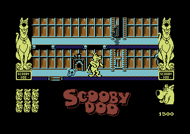 Screenshot of Scooby-Doo (Commodore 64, 1986) - MobyGames