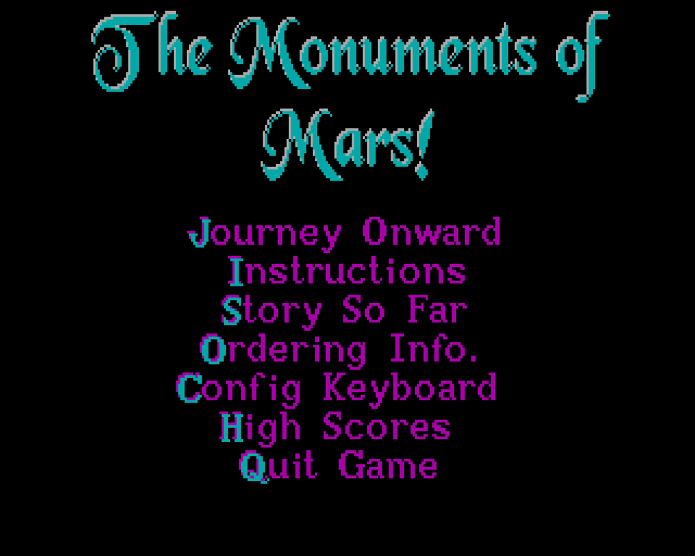 3D Realms: Anthology - Steam Edition (Windows) screenshot: (Monuments of Mars): Main menu