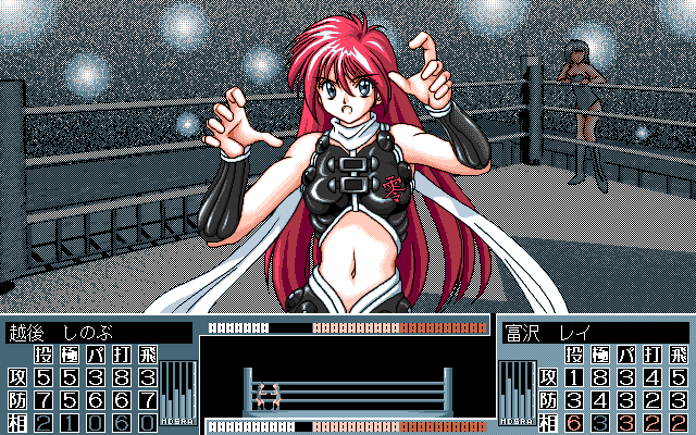 Wrestle Angels V3 (PC-98) screenshot: What are you gonna do, scratch me?..
