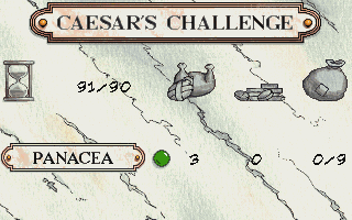 Astérix: Caesar's Challenge (DOS) screenshot: Statistics