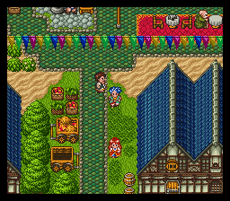 Dragon Quest VI: Maboroshi no Daichi (SNES) screenshot: In a town