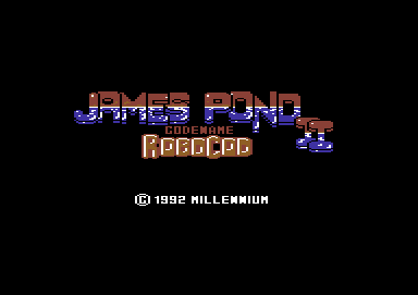 James Pond 2: Codename: RoboCod (Commodore 64) screenshot: Title screen