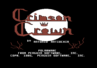 The Crimson Crown (Commodore 64) screenshot: Title screen