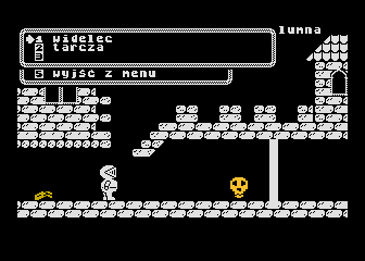 Roderic (Atari 8-bit) screenshot: Your inventory.