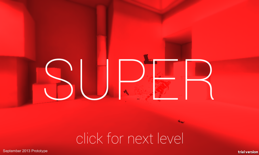 Superhot (Browser) screenshot: Level complete
