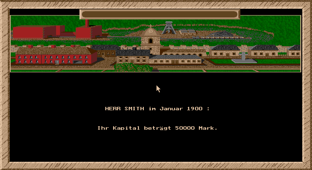Black Gold (DOS) screenshot: Main Screen