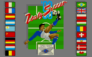Italy '90 Soccer (Amiga) screenshot: Title Screen