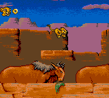 The Lion King (Game Gear) screenshot: Running with the bulls