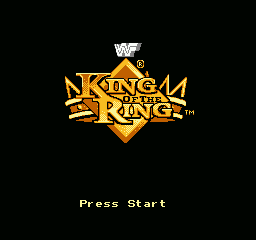 WWF King of the Ring (NES) screenshot: Title screen