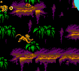 The Lion King (Game Gear) screenshot: Dark Jungle