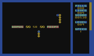 Time Bandit (Atari 8-bit) screenshot: Getting bonus points