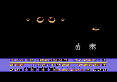 Cyberdyne Warrior (Commodore 64) screenshot: ...like this