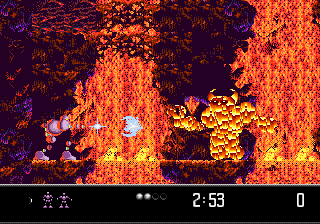 Vectorman 2 (Genesis) screenshot: Lava boss