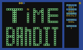 Time Bandit (Atari 8-bit) screenshot: Level 6