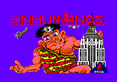 Los Inhumanos (Amstrad CPC) screenshot: Title screen