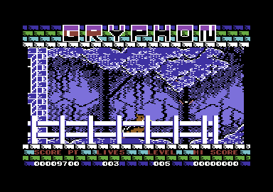 Gryphon (Commodore 64) screenshot: Bats