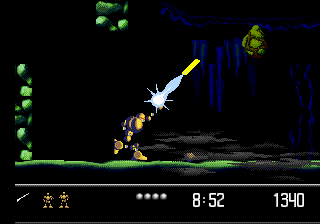 Vectorman 2 (Genesis) screenshot: Laser weapon