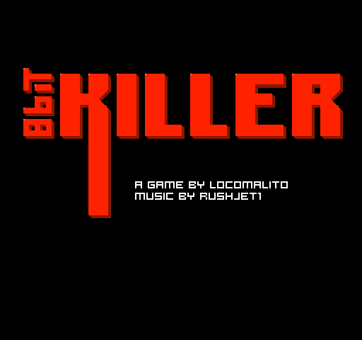 8bit killer (Windows) screenshot: Title screen