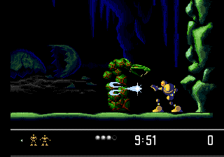 Vectorman 2 (Genesis) screenshot: Cave boss