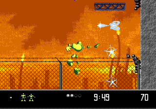 Vectorman 2 (Genesis) screenshot: Outdoor level
