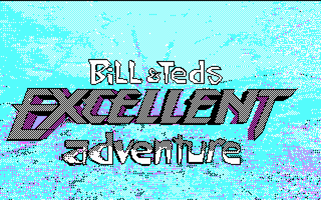 Bill & Ted's Excellent Adventure (DOS) screenshot: title screen - CGA