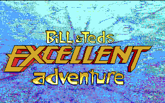 Bill & Ted's Excellent Adventure (DOS) screenshot: title screen - EGA